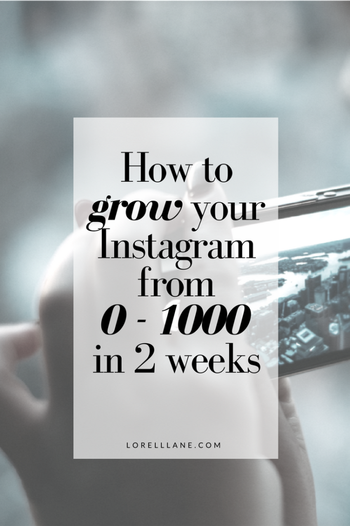 How To Grow Your Instagram From 0 - 1000 In Two Weeks